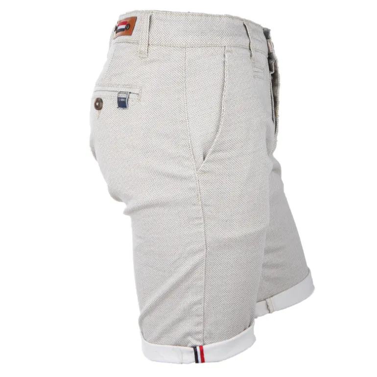 Bermuda chino coton stretch armuré Varen Homme BLAGGIO