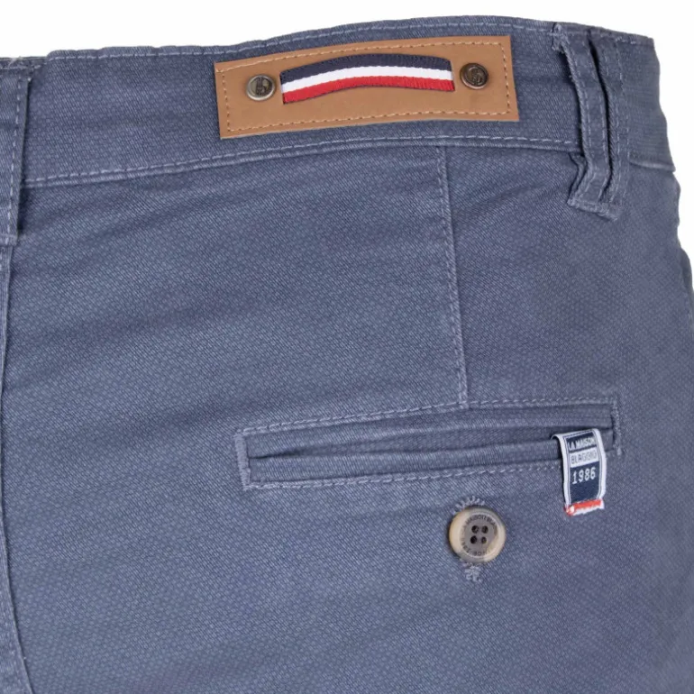 Bermuda chino coton stretch armuré Varen Homme BLAGGIO