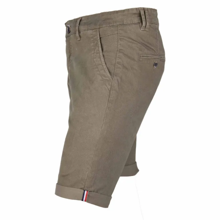 Bermuda chino coton stretch armuré Varen Homme BLAGGIO