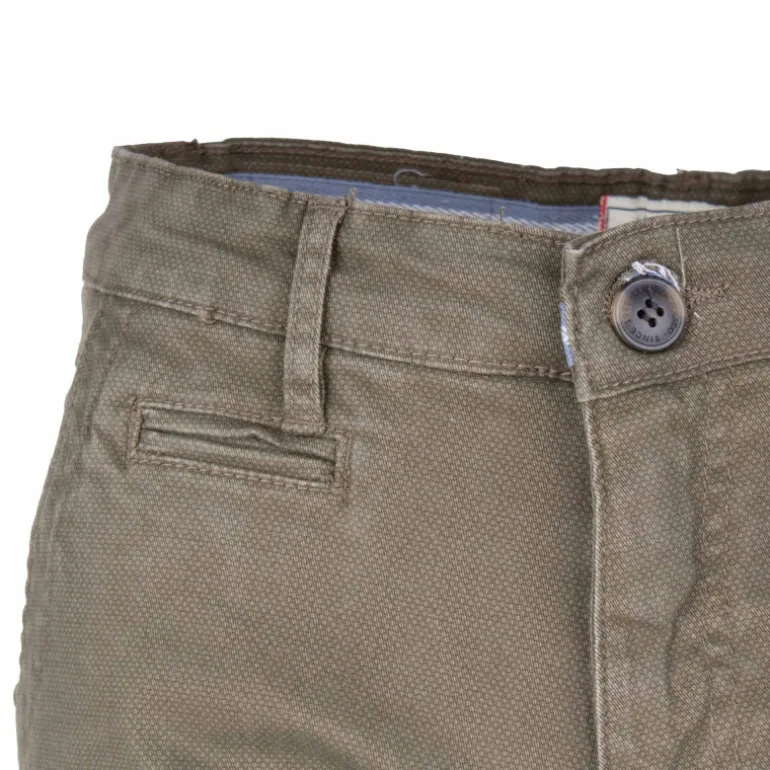 Bermuda chino coton stretch armuré Varen Homme BLAGGIO