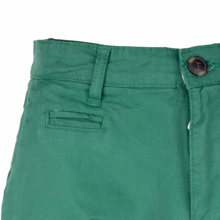 Bermuda chino venili coton stretch popeline revers gansé bouton Homme BLAGGIO