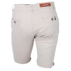 Bermuda chino venili coton stretch popeline revers gansé bouton Homme BLAGGIO