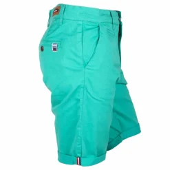 Bermuda chino venili coton stretch popeline revers gansé bouton Homme BLAGGIO