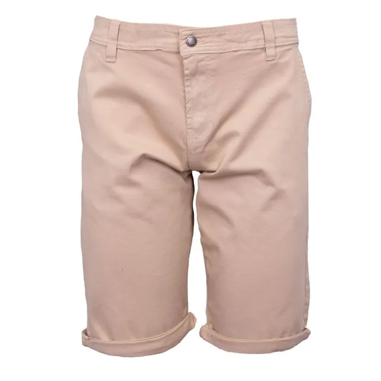 Bermuda en coton chino avec revers Homme BILL TORNADE