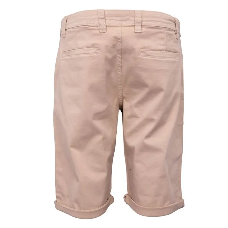 Bermuda en coton chino avec revers Homme BILL TORNADE