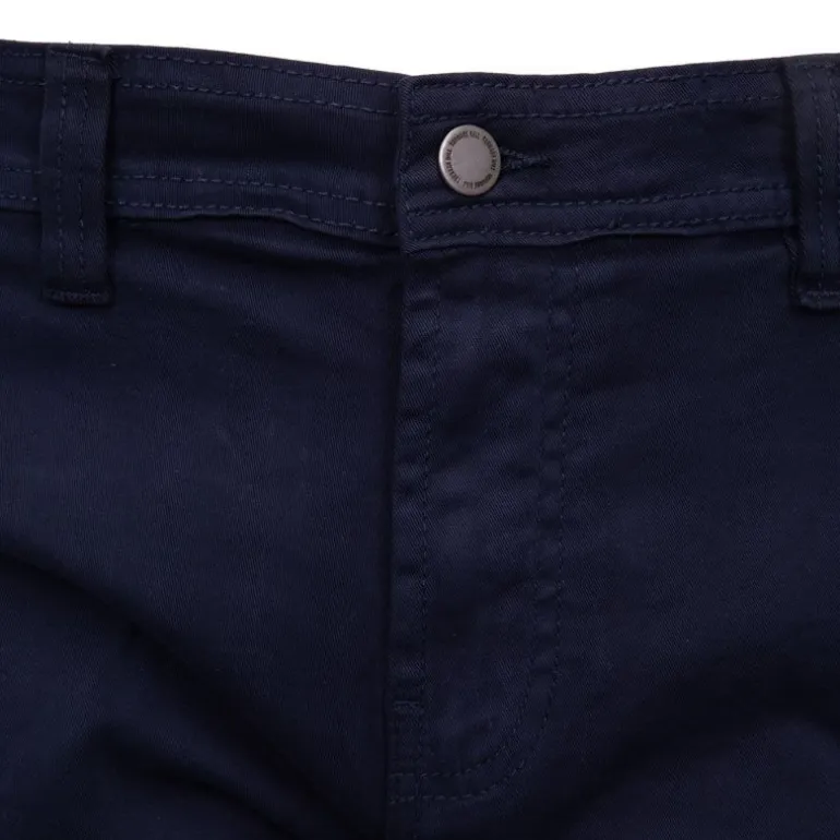 Bermuda en coton chino avec revers Homme BILL TORNADE