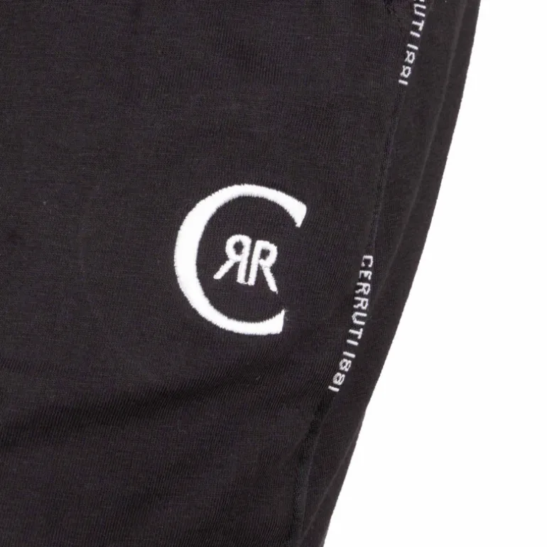 Bermuda jogging liseré noir avec logo coton perpignan Homme CERRUTI