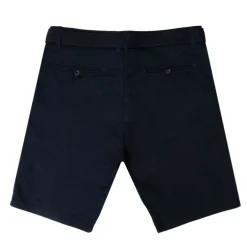 Bermuda uni coton avec ceinture en tissu Homme AMERICAN COLLEGE