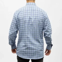 Bill00 chemise coton poly bleu marine - carreaux Homme BILL TORNADE