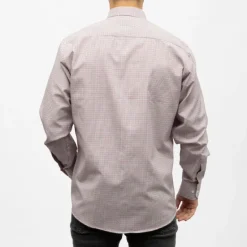 Bill00 chemise coton poly blanc Éclatant - pied de poule Homme BILL TORNADE