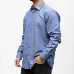 Bill00 chemise coton poly bleu azur - milleraies Homme BILL TORNADE