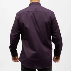 Bill00 chemise coton poly lie de vin - jacquard Homme BILL TORNADE