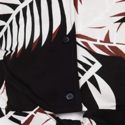 Blouse à boutons easy black col v imprimé plantes Femme VERO MODA