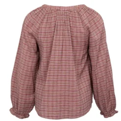 Blouse à carreaux rose marjani col V Femme LA PETITE ETOILE