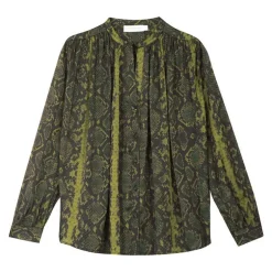 Blouse arso imprimée python vert Femme LA PETITE ETOILE