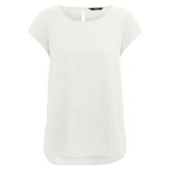 Blouse col rond asymétrique avec bouton Femme ONLY