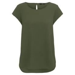 Blouse col rond asymétrique avec bouton Femme ONLY