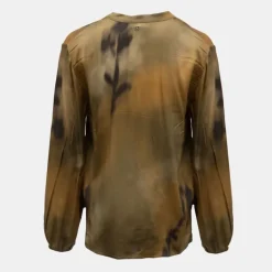 Blouse col v imprimé manches longues Femme PLEASE