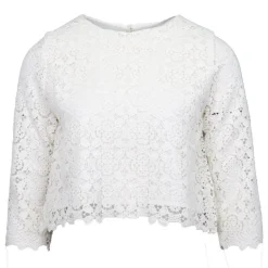 Blouse fuchsia à dentelle Bleya Femme LA PETITE ETOILE