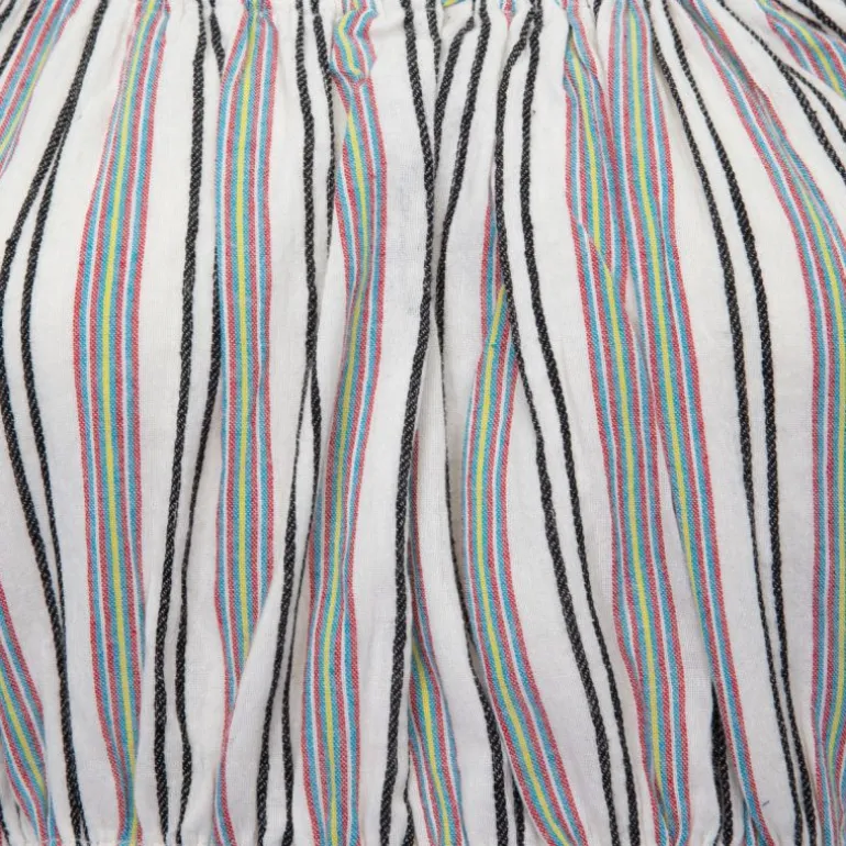 Blouse juliette à rayures épaules dénudées coton Femme ANTIK BATIK