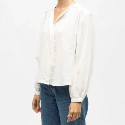 Blouse légère blanche berlia col V Femme LA PETITE ETOILE