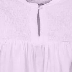 Blouse manches courtes à volants hita col fermé avec bouton Femme ANTIK BATIK