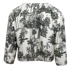 Blouse orli imprimé palmier effet satiné Femme HOLLY AND JOEY