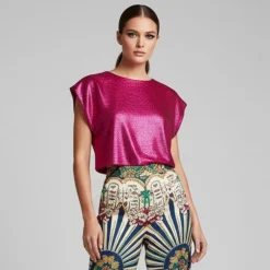 Blouse orli manches chauve souris Femme HOLLY AND JOEY