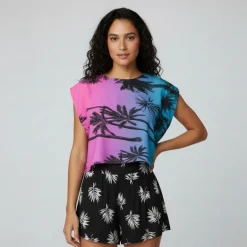 Blouse ovy imprimé tropical Femme HOLLY AND JOEY