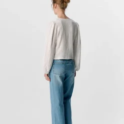 Blouse Phillie col v manches élastiques Femme OBJECT