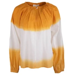 Blouse tie and dye 100% coton nicolira caramel Femme LA PETITE ETOILE