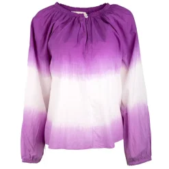 Blouse tie and dye violette en coton nicolira Femme LA PETITE ETOILE