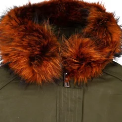 Blouson à capuche fourrure noir Femme THE NEW DESIGNERS