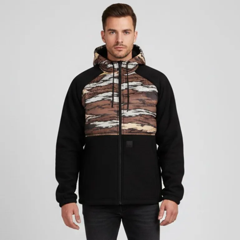 Blouson doublé à capuche avec imprimé Homme VOLCOM