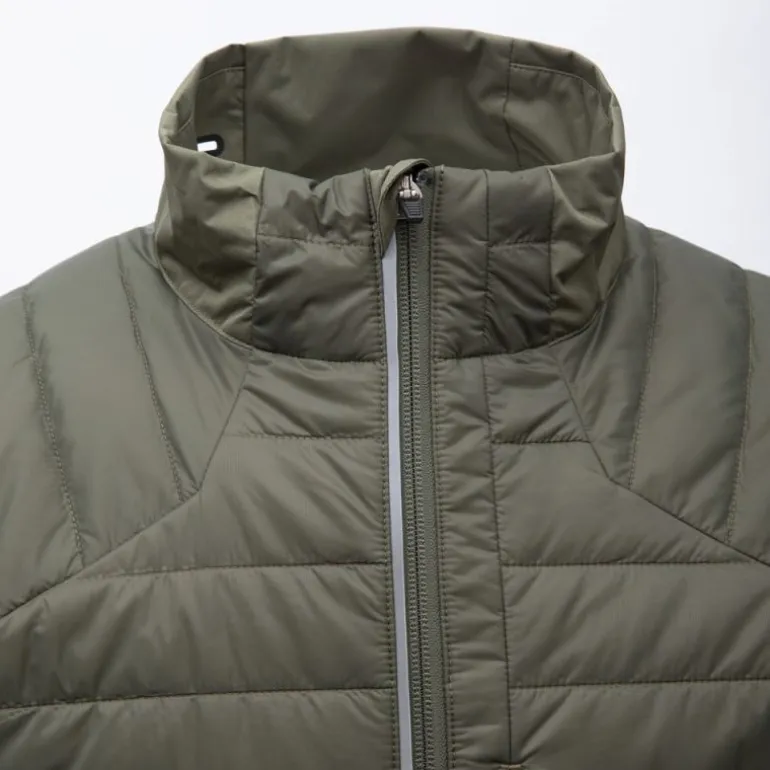 Blouson matelassé col montant softshell col montant avec bandes réfléchissantes Homme ROSSIGNOL