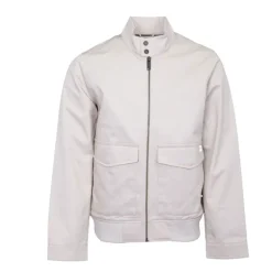 Bomber beige zippé avec grandes poches Homme DOCKERS