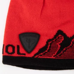 Bonnet coloré avec pompon imprimé montagne Enfant, Bébé ROSSIGNOL