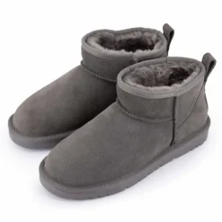 Boots basses fourrées tige cuir doublées synthétique Femme KELARA