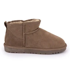 Boots basses fourrées tige cuir doublées synthétique Femme KELARA