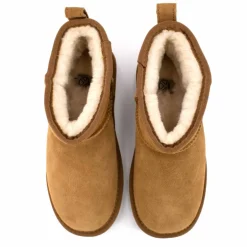 Boots basses fourrées tige cuir doublées synthétique Femme KELARA