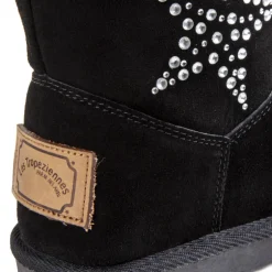 Boots Chacha fourrées noires Femme LES TROPEZIENNES