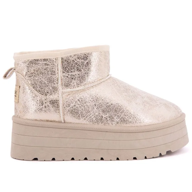 Boots fourrées brillantes Edwige Femme BURTON OF LONDON