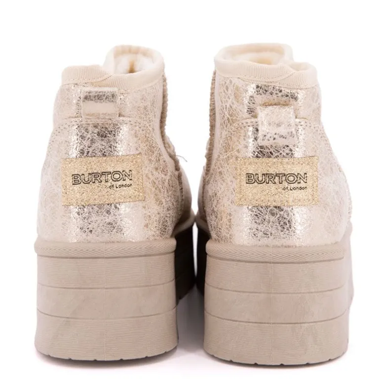 Boots fourrées brillantes Edwige Femme BURTON OF LONDON