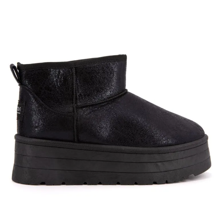 Boots fourrées brillantes Edwige Femme BURTON OF LONDON