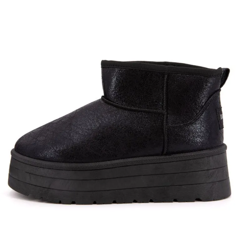 Boots fourrées brillantes Edwige Femme BURTON OF LONDON