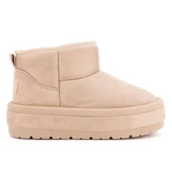 Boots lindy doublée fausse fourrure semelle en tissu Femme BURTON OF LONDON