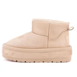 Boots lindy doublée fausse fourrure semelle en tissu Femme BURTON OF LONDON