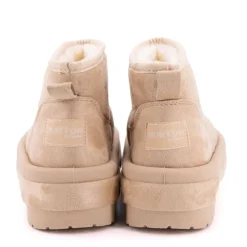 Boots lindy doublée fausse fourrure semelle en tissu Femme BURTON OF LONDON