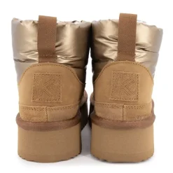 Boots mi haute bi matière fausse fourrure Femme KELARA