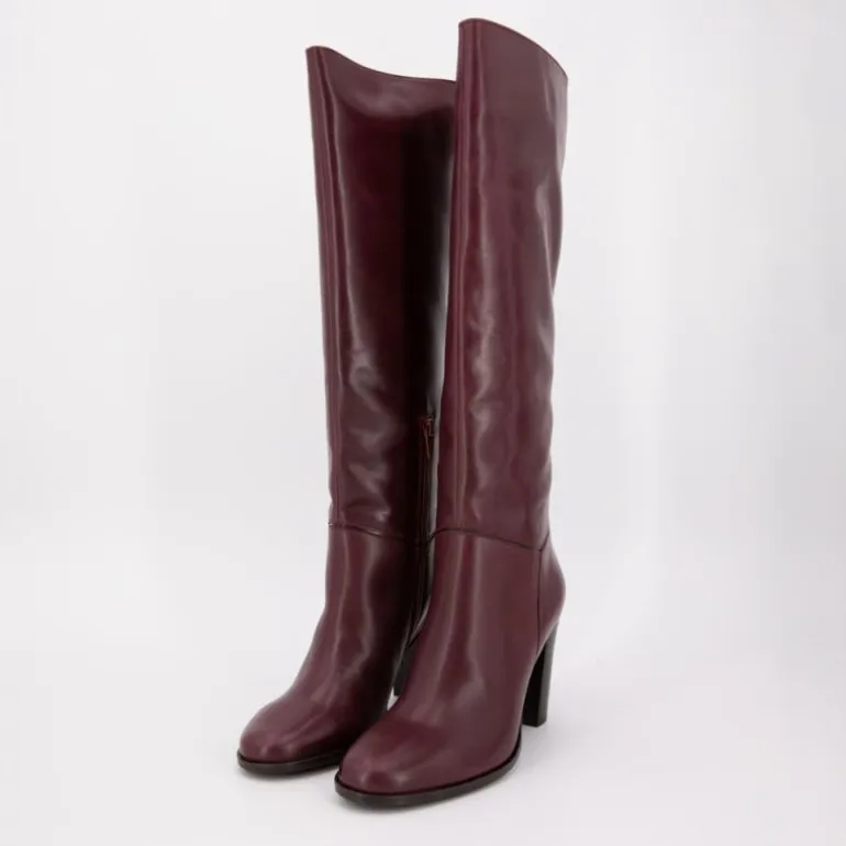 Bottes cuir à talons zippée Femme SCOTCH AND SODA